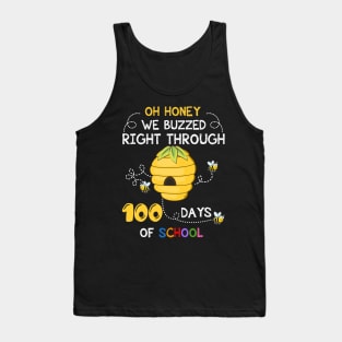 100th Day Of School Teacher Bee Hive Funny Tank Top